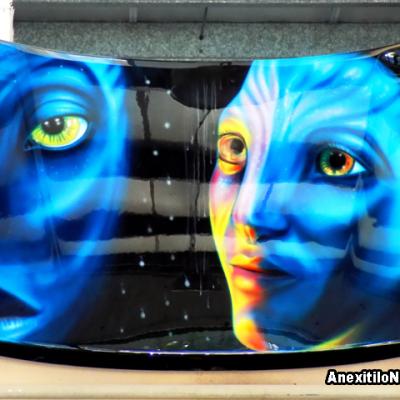 Avatar Hyperrealistic Airbrushing By Savvas Koureas