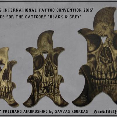 Black And Grey Trophies Cyprus International Tattoo Convention Ii By Anexitilon