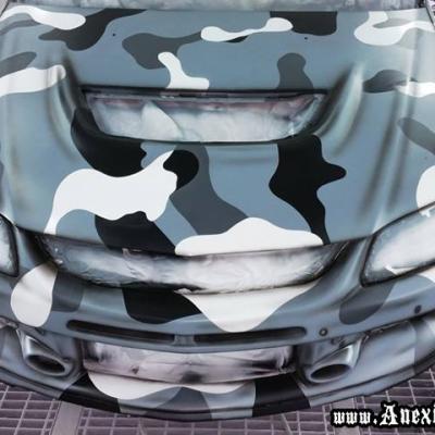 Camo Painting On Racing Car By Anexitilon