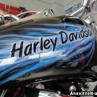 Harley Davidson Tank In Flames By Savvas Koureas 8 2012 Anexitilon Art Work Cy