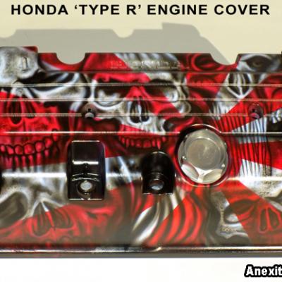 Honda Type R Engine Cover Custom Painting By Anexitilon