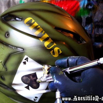 Military Enduro Mtb Bike Airbrushing By Anexitilon