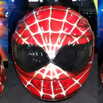 Spiderman Airbrushed Helmet By Anexitilon Savvas Koureas