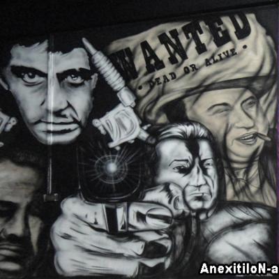 Limassol Tattoo Studio Mural Graffiti Wallpainting By Anexitilon 2013 Freehand Airbrushing