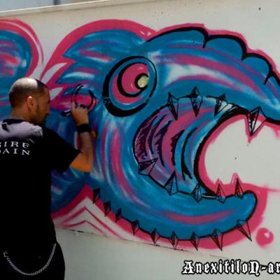 Speed Painting Graffiti In Austria Klagenfurt By Anexitilon