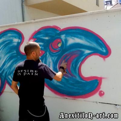 Throw Up Graffiti Klagenfurt Austria By Anexitilon
