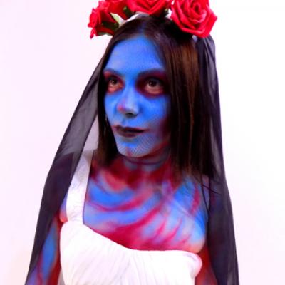 Dying Bride Face Body Painting By Anexitilon