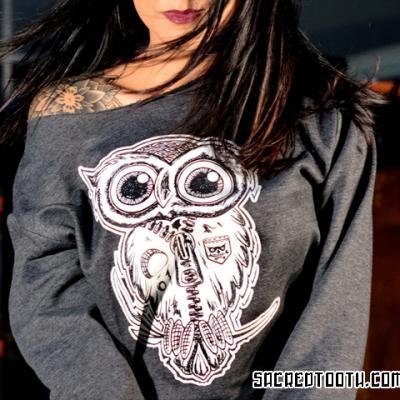 Owl Female Model Top Art By Anexitilon For The Sacred Tooth Brand
