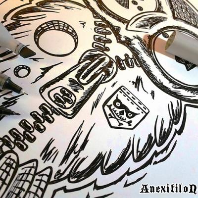 Owl Inking Process Art By Anexitilon For The Sacred Tooth Brand
